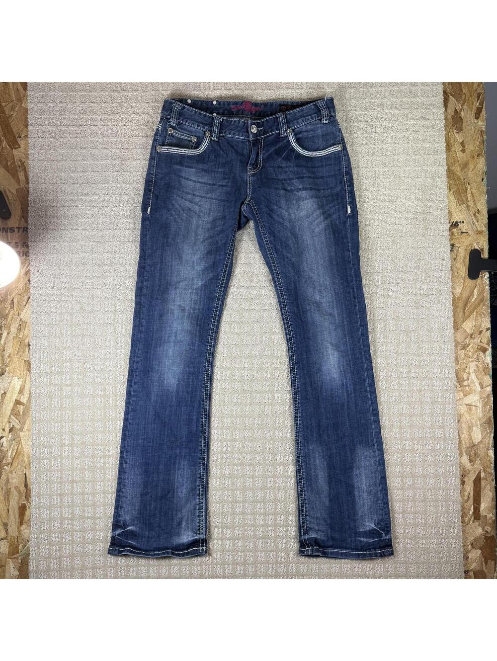 Rock & Roll Cowgirl Low Rise Bootcut Jeans 31x35